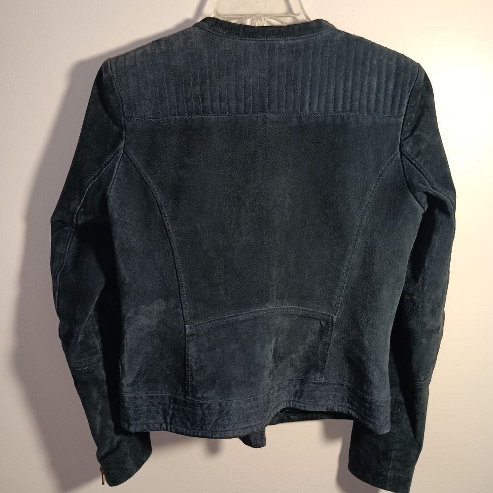MANGO Suede Moto Coat - Picture 11 of 14